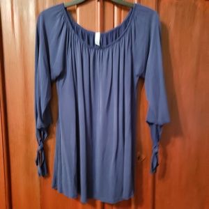 Navy tunic top